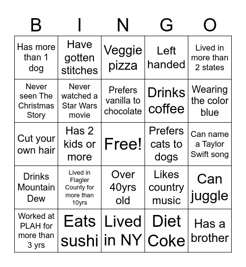 Pine Lakes Animal Hospital Bingo Card