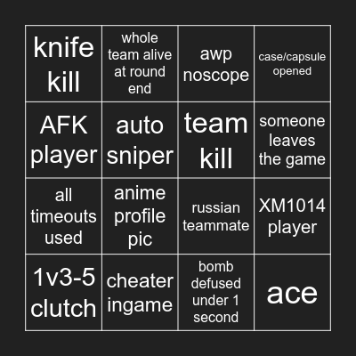 Bingo Card