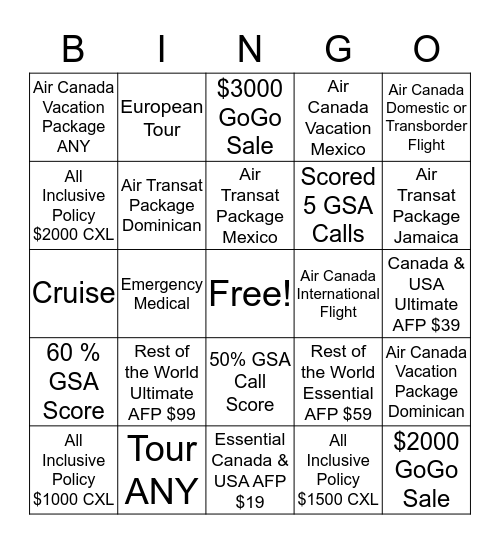 Milton April Bingo Card