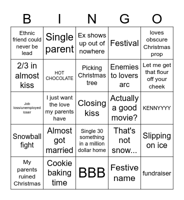 Hallmark Bingo :D Bingo Card
