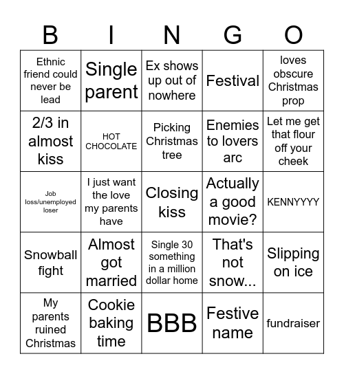 Hallmark Bingo :D Bingo Card