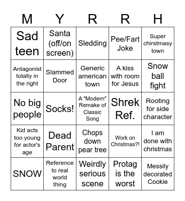 Eddy Bingo Card