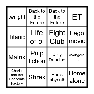 AKT BINGO Card