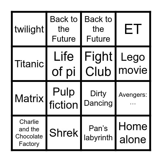 AKT BINGO Card