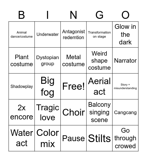 Friedrichstadt palast Bingo Card
