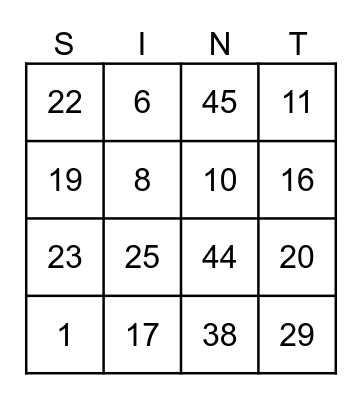 Sinterklaasfeest 2023 Bingo Card