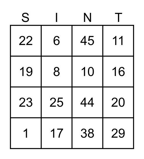 Sinterklaasfeest 2023 Bingo Card