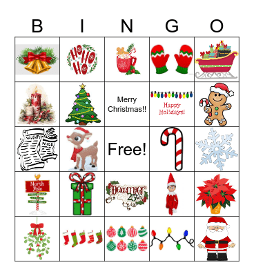 Winter Wonderland Bingo Card