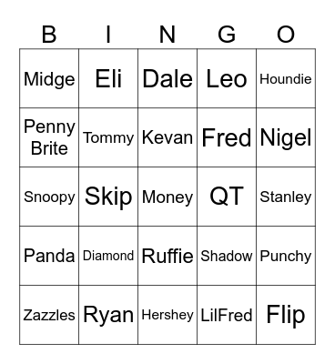 Robin'Bingo Card