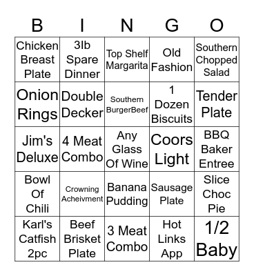 Jim N Nick's Bingo Card