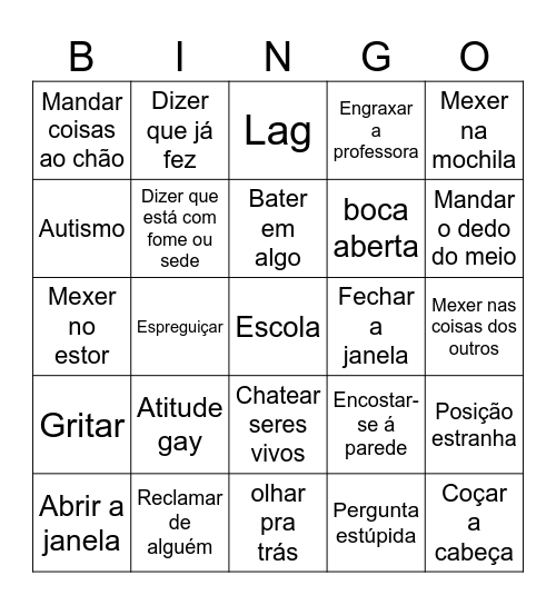 João Bingo Card