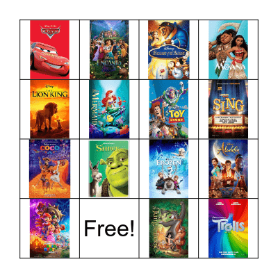 MOVIE BINGO Card