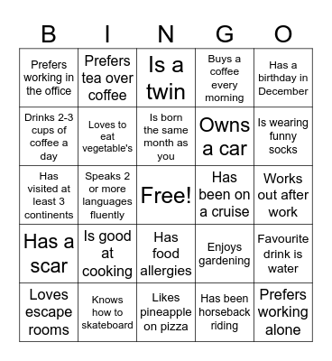 Young Adults Bingo 2023 Bingo Card