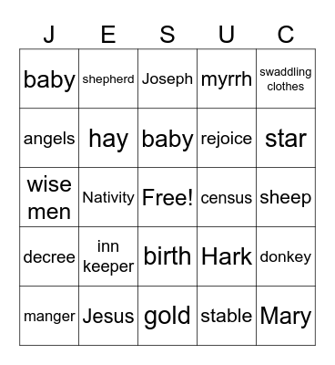 Christmas Bingo Card