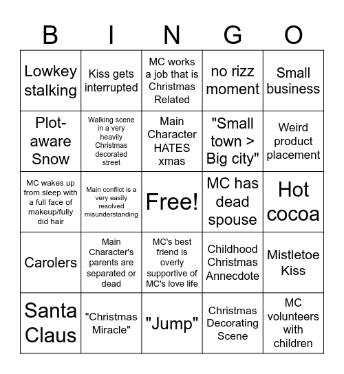 Crimmis Bigongo Bingo Card