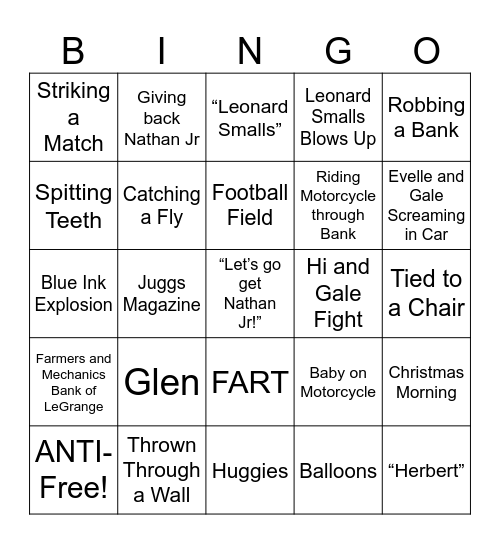 Raising Arizona - Round 3 Bingo Card