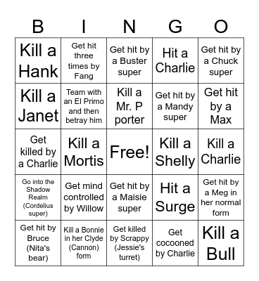 BRAWL STARS BINGO Card