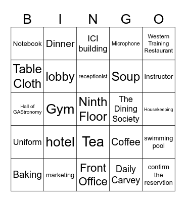 CEO BINGO Card