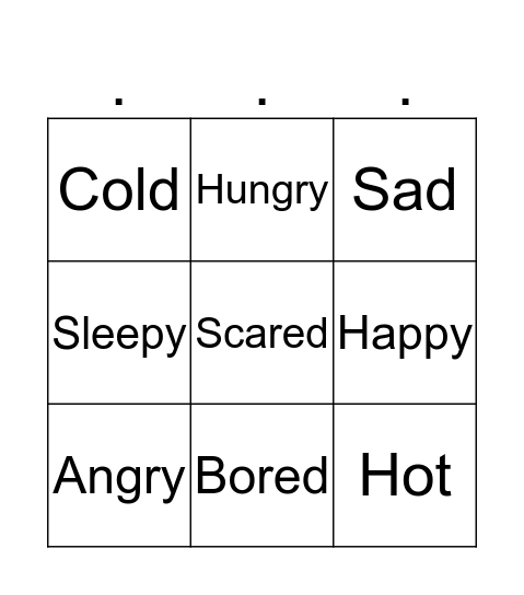 How are you today? Bingo Card