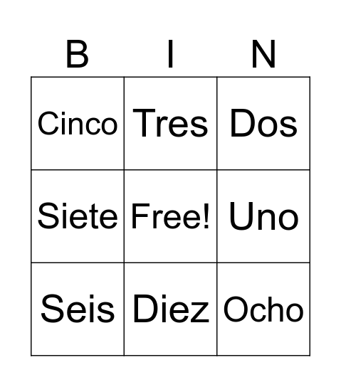 Bingo Card