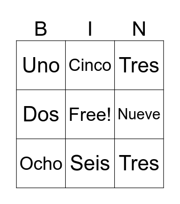 Bingo Card