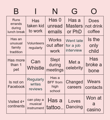 HO HO BINGO Card