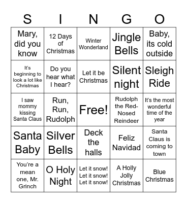 Brinner with the Grinch Bingo Card