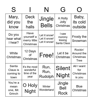 Brinner with the Grinch Bingo Card