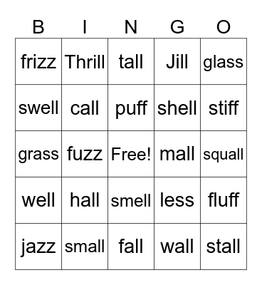 Floss and All Bingo Card