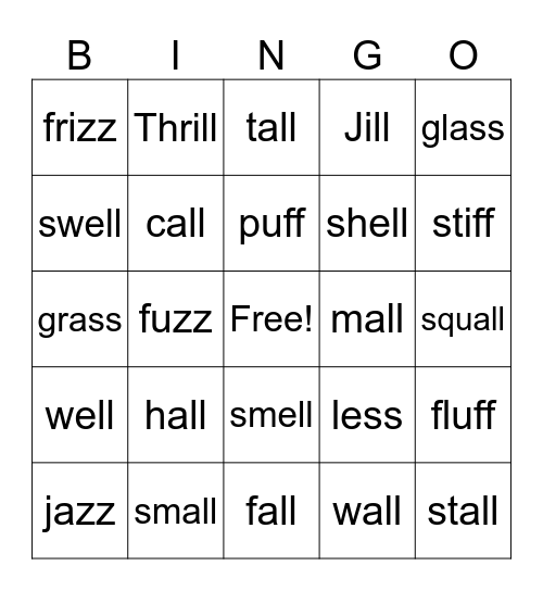 Floss and All Bingo Card