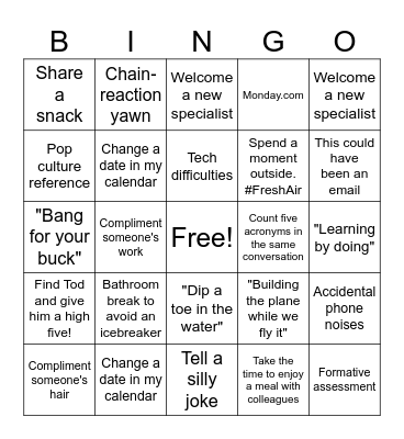 SWPLM BINGO! Bingo Card