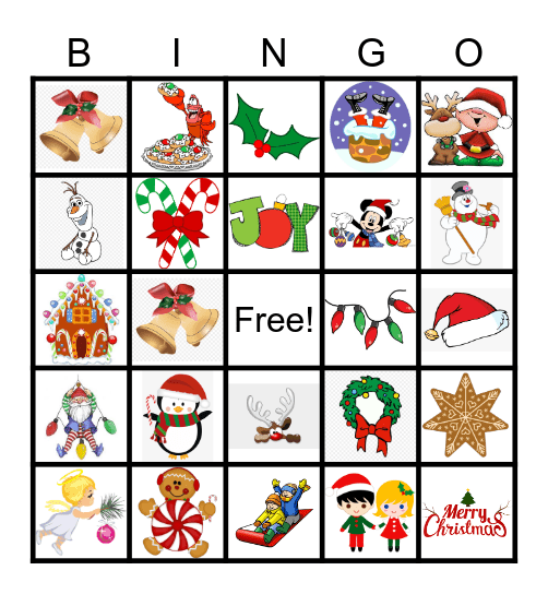 Christmas Bingo Card