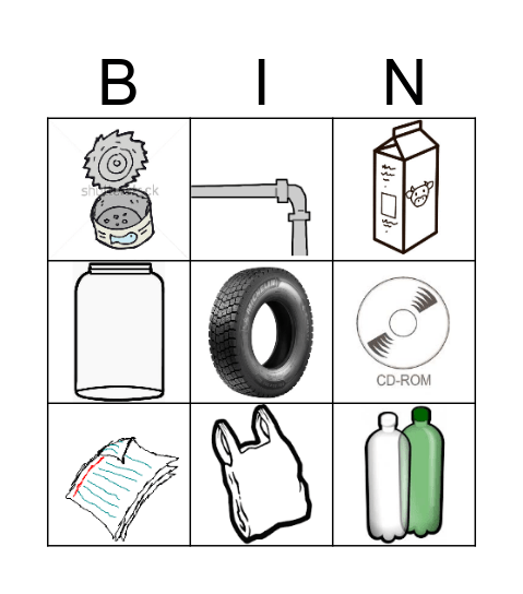 BINGO DA RECICLAGEM Bingo Card
