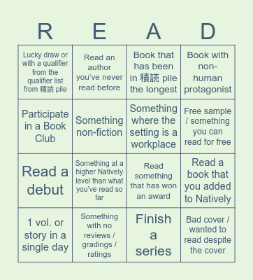 2024 Natively Bingo Card