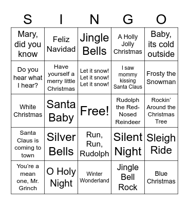Brinner with the Grinch Bingo Card