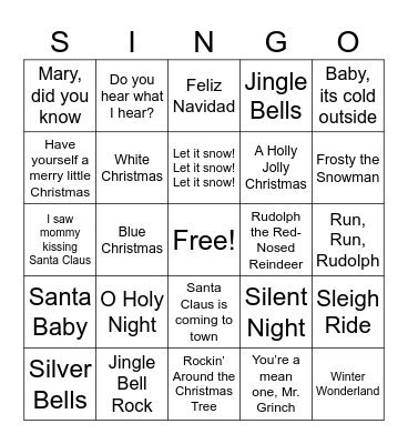 Brinner with the Grinch Bingo Card