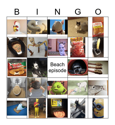 Funny aah Images Bingo Card