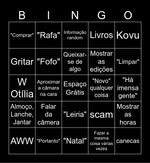 Bingo Renata Bingo Card