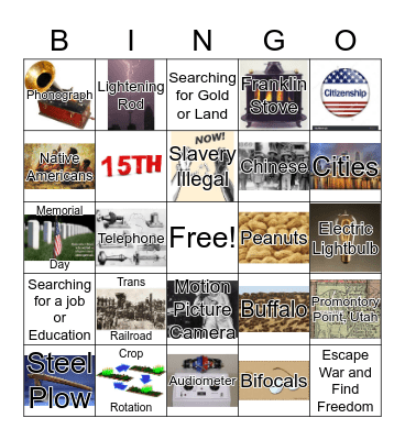 Unit 10 Review Bingo Card