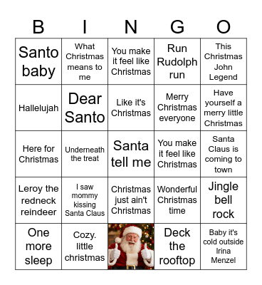 CHRISTMAS Bingo Card