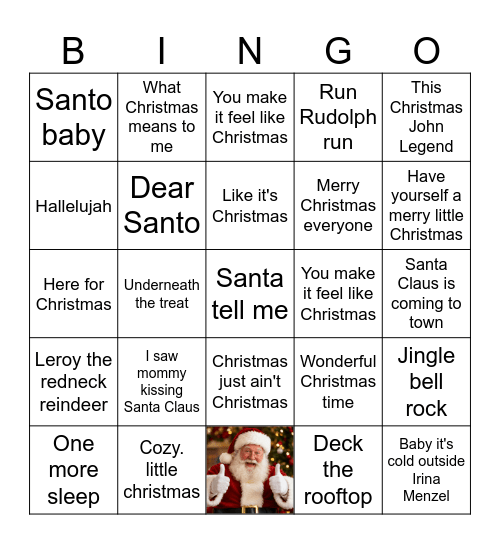CHRISTMAS Bingo Card