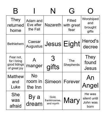 Bingo Card