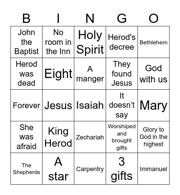 Bingo Card
