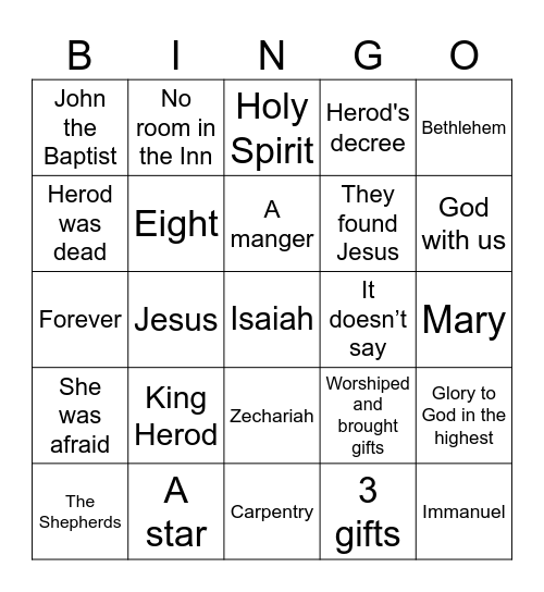 Bingo Card