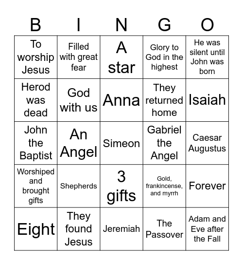 Bingo Card