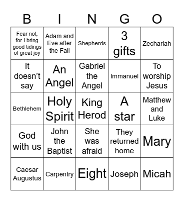 Bingo Card