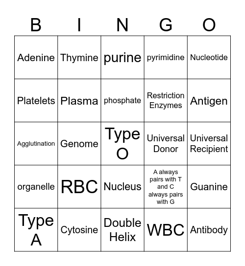 Final PBS Bingo Card