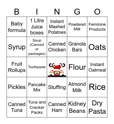 Leadership Foodbank Bingo 2023 Bingo Card