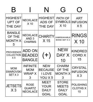 SPRINGO BINGO Card