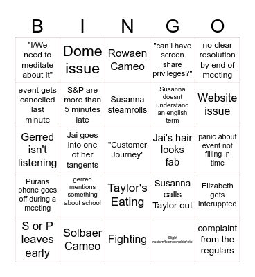 iamheart Bingo Card